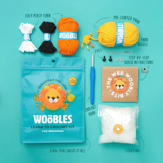 WOobles - Sebastian the Lion Crochet Kit