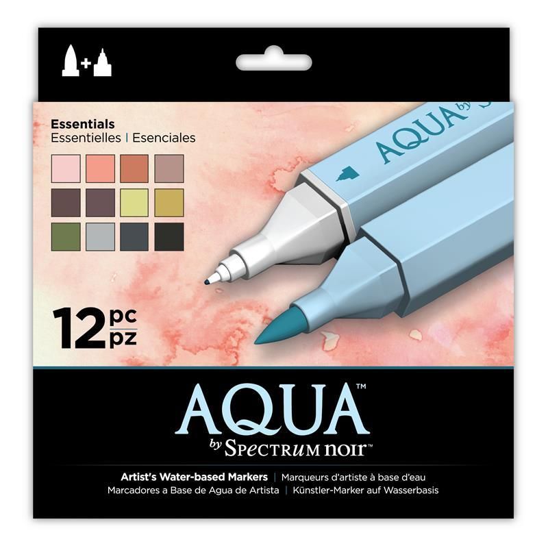 Spectrum Aqua 12pc Marker Set - Essentials