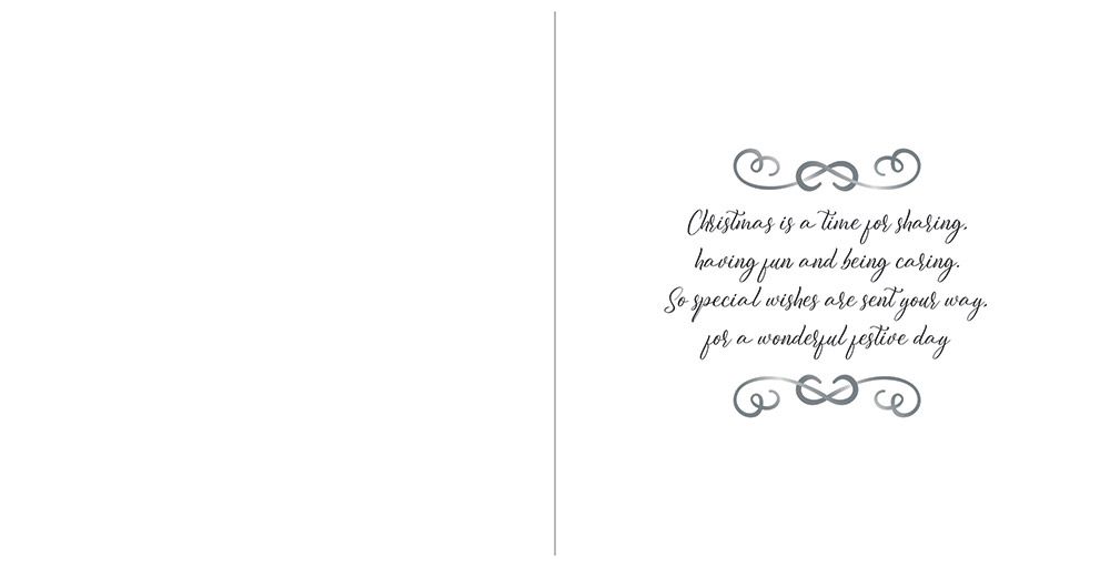 Crafters Companion 5.5" x 5.5" Insert Pad – Christmas Wishes (Gold & Silver)
