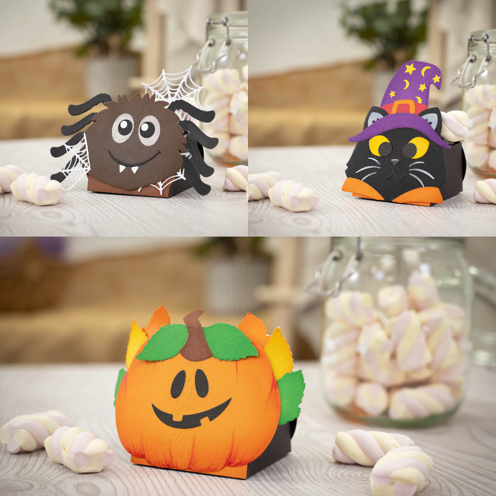 Crafters Companion Die & Stencil Set - Halloween Treat Boxes