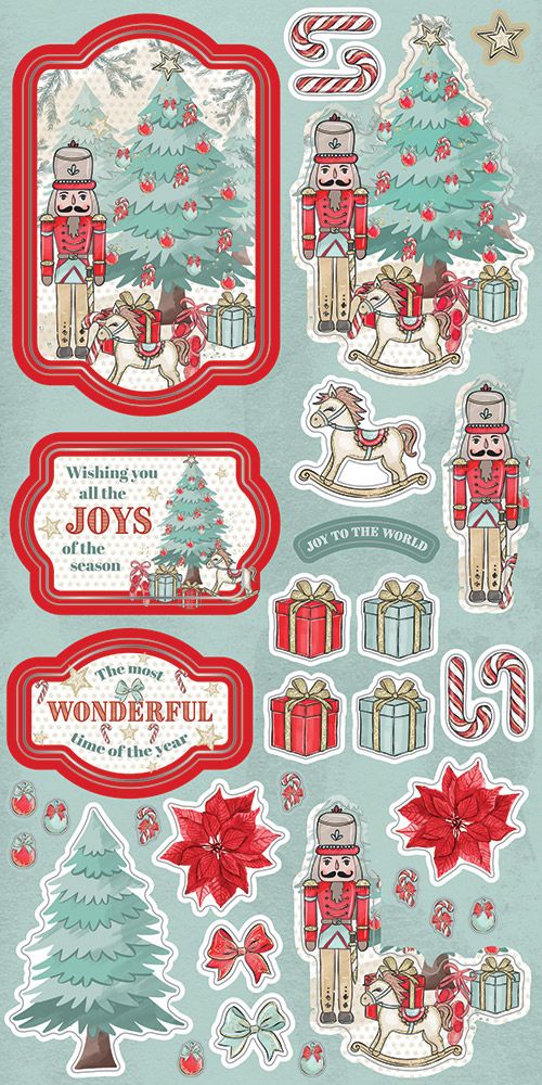 Crafters Companion Concertina Shutter Card Kit - Joys of the Season