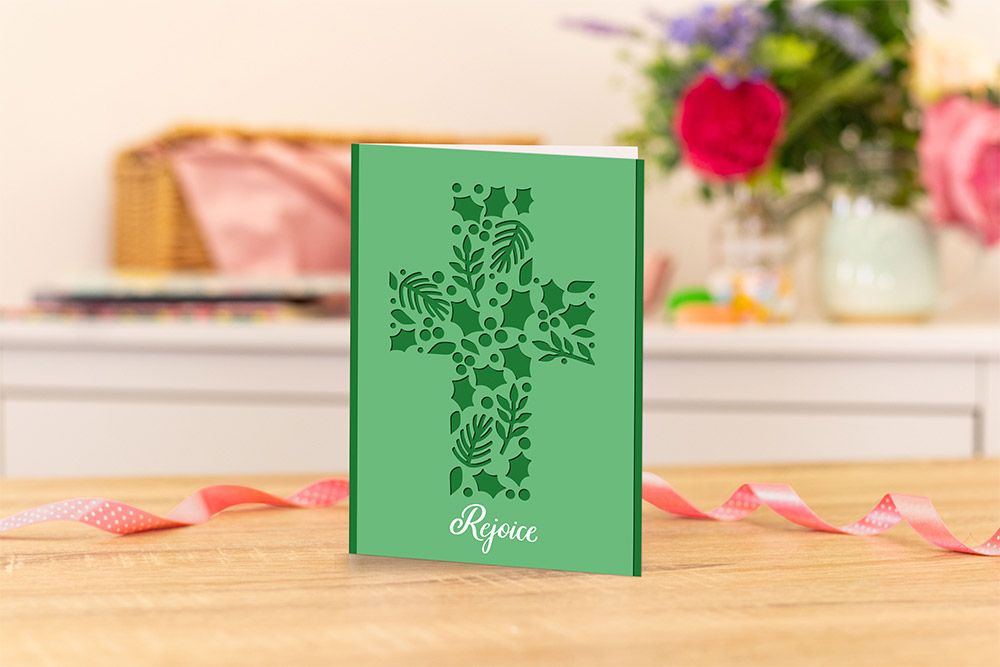 Gemini - Stamp and Die - Foliage Cross