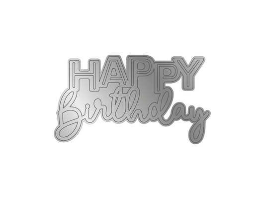CC - Gemini Mini Die Set - Happy Birthday - 1pc set