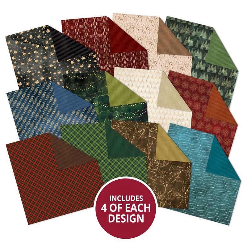 Duo Design Paper Pads - Festive Lights & Vintage Stripes