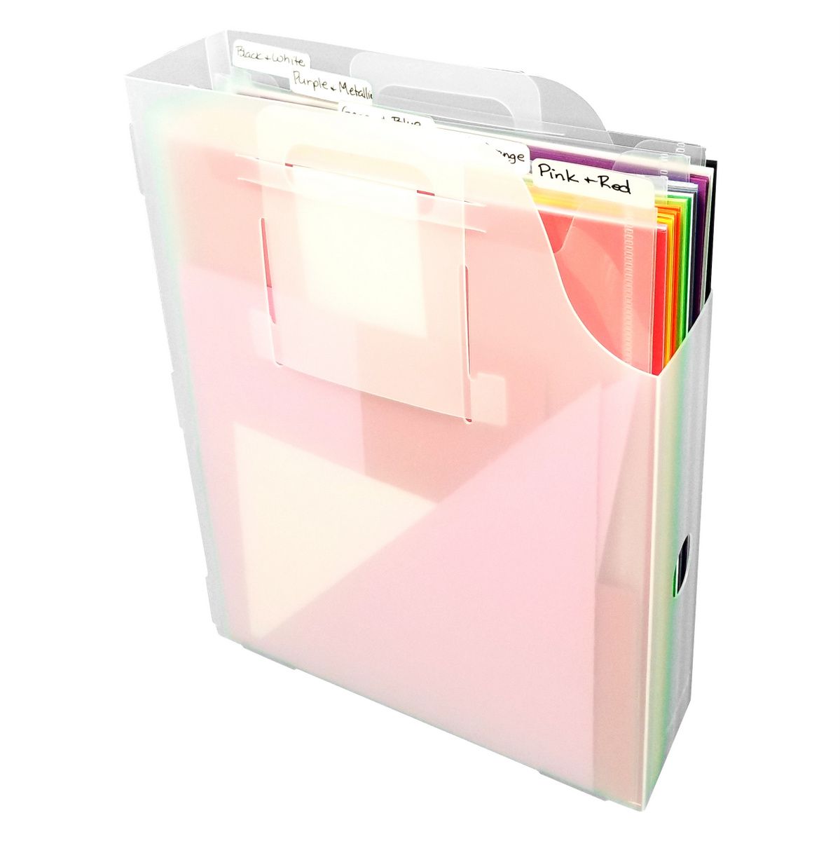 Totally Tiffany - A4 / 8.5" x 11" Tabbed Divider Pockets with Stickers.