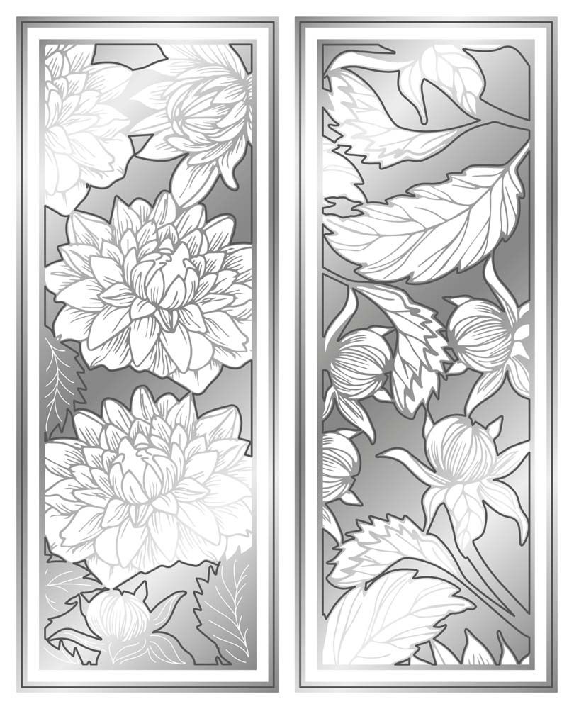Gemini Floral Panels Dahlia