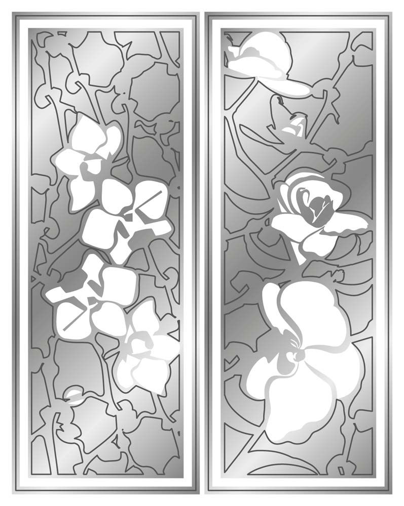 Gemini Floral Panels Orchid