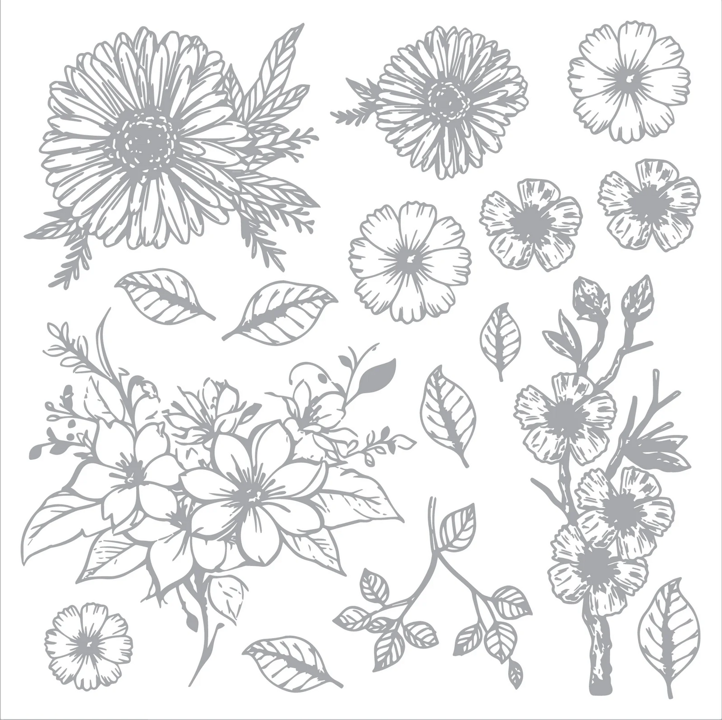 Nature's Garden Flora & Fauna 6"x6" Foil Transfers