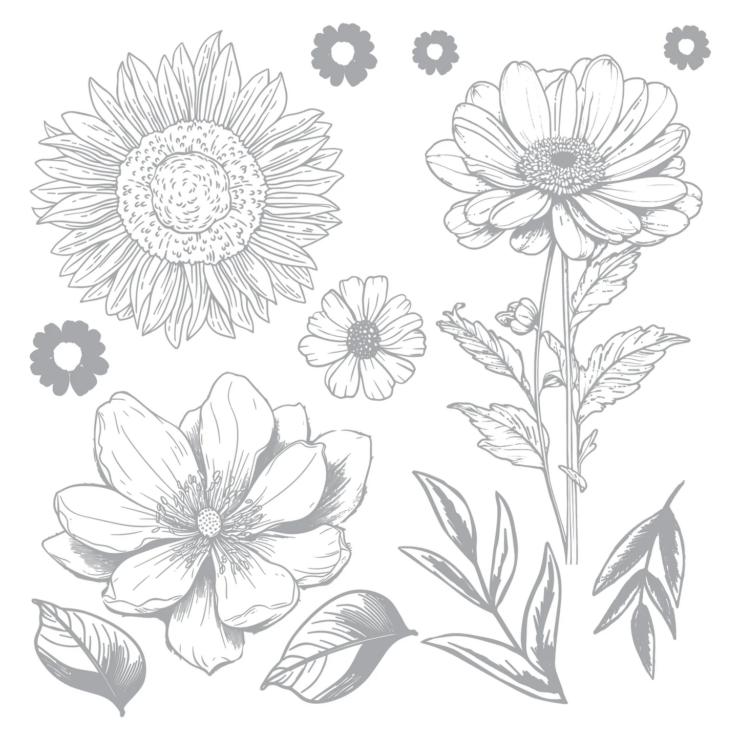 Nature's Garden Flora & Fauna 6"x6" Foil Transfers
