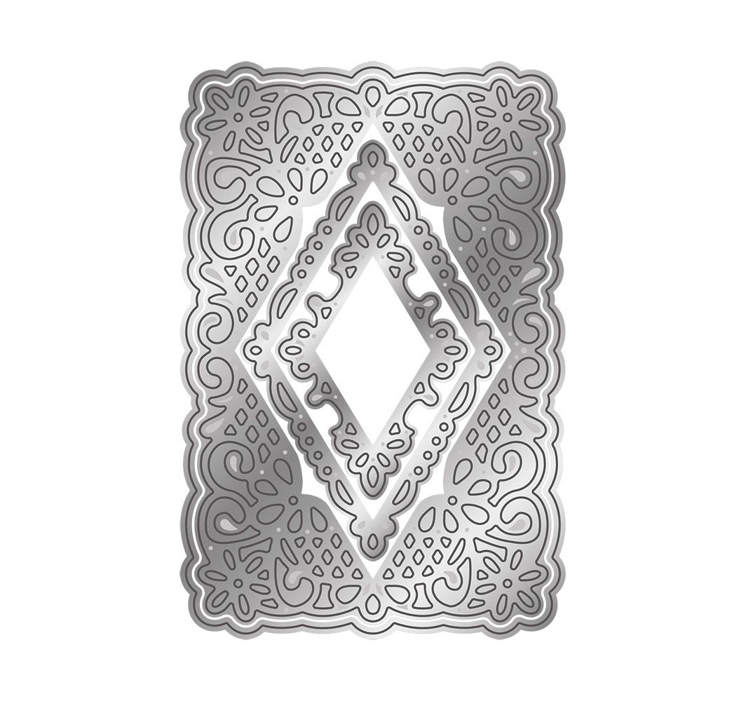 Gemini - Metal Die - IntriLace - Floral Lattice