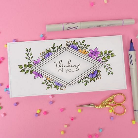 For the Love of Stamps - Florals & Frames A6 Stamp Set