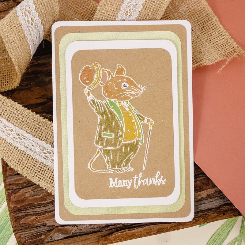 For the Love of Stamps - Mr Squeak A7 Stamp Set
