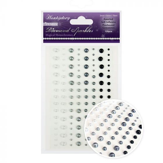 Diamond Sparkles Gemstones - Precious Pearls - Magical Monochromes