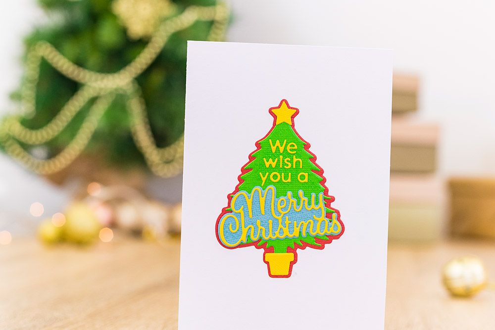 Gemini Layerable Sentiments Christmas Expressions Die - We Wish You A Merry Christmas