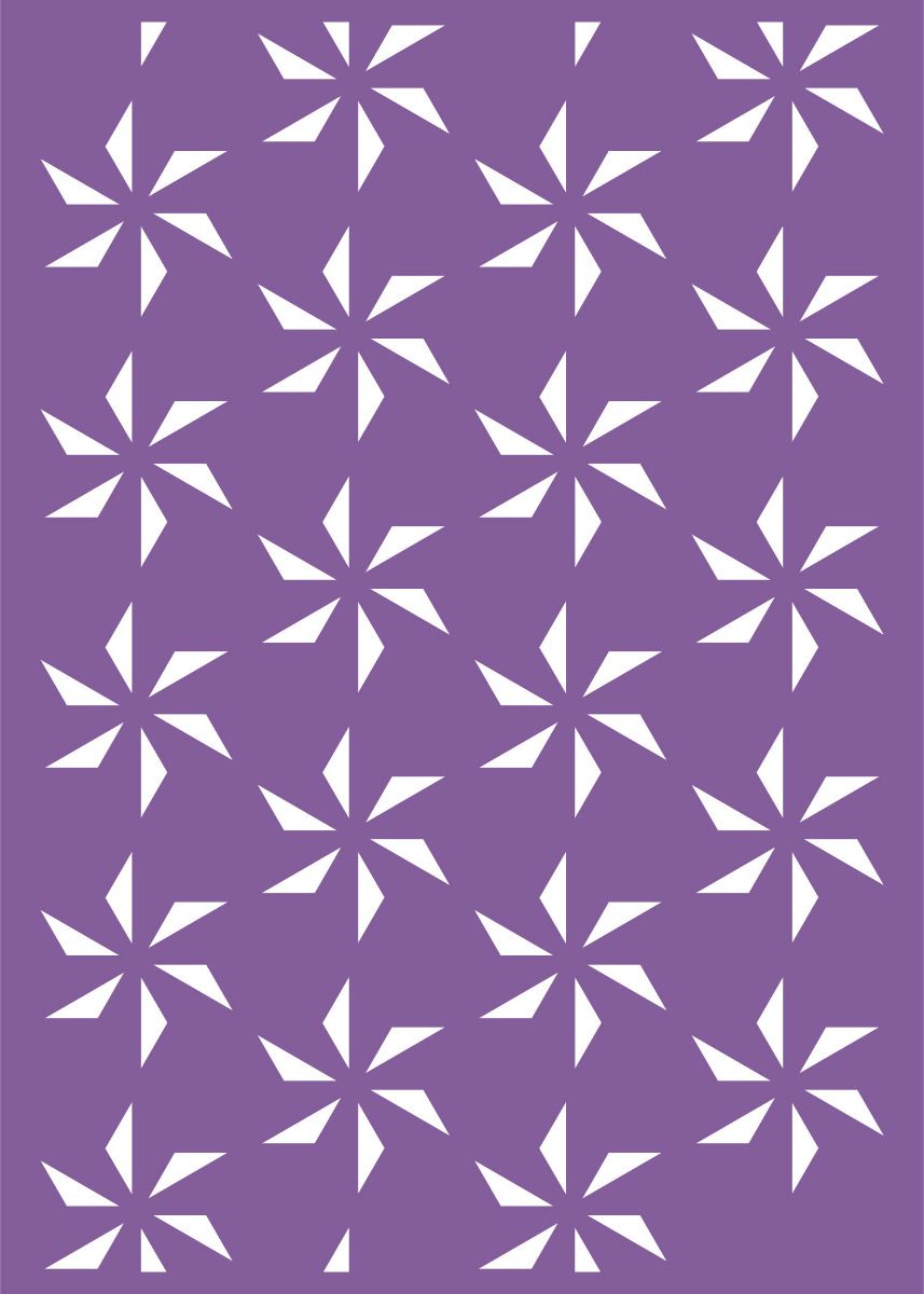 Crafters Companion Kaleidoscope Layering Stencils - Geometric Florals
