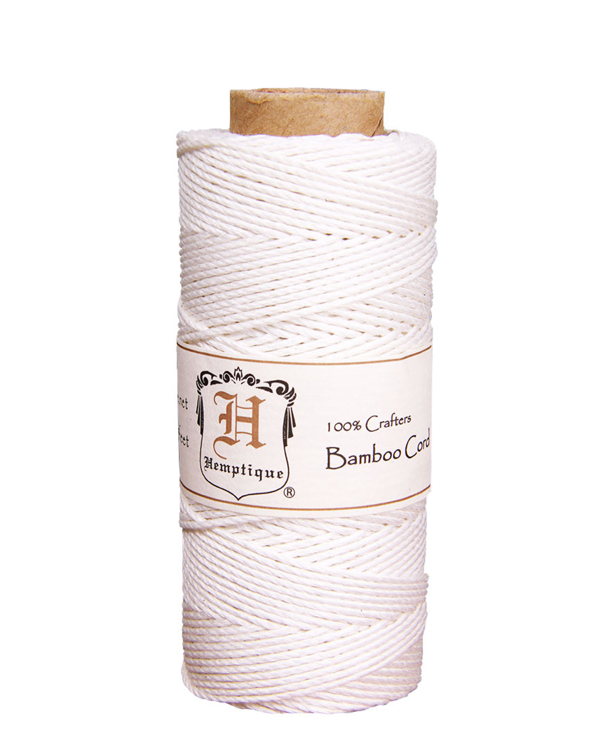 Hemptique Bamboo Cord Spools 50G - White
