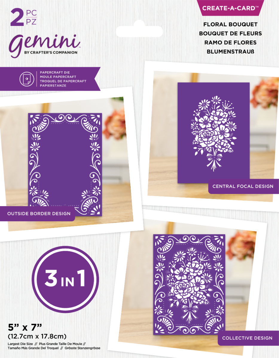Gemini - 3in1 Create a Card Die - Floral Bouquet