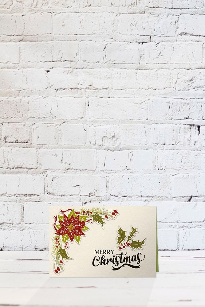 Gemini Christmas Layering Stamp & Die - Festive Foliage