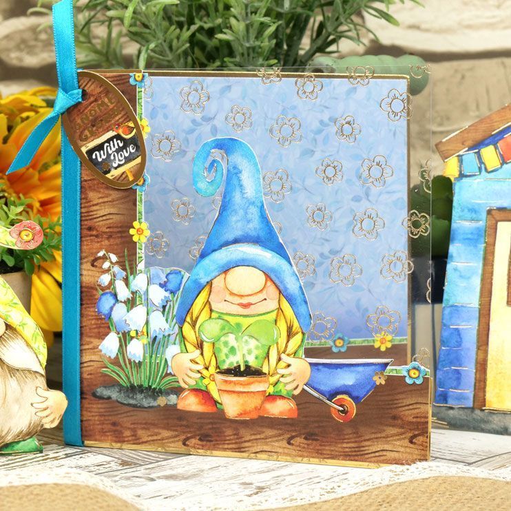 Gnome Sweet Gnome Luxury Foiled Acetate