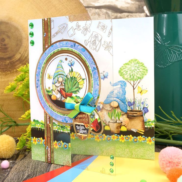 Gnome Sweet Gnome Luxury Foiled Acetate