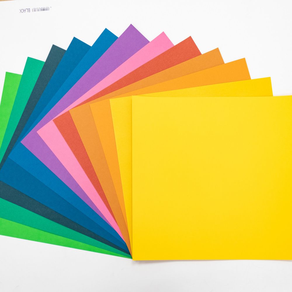 12x12 Textured Cardstock - Brights