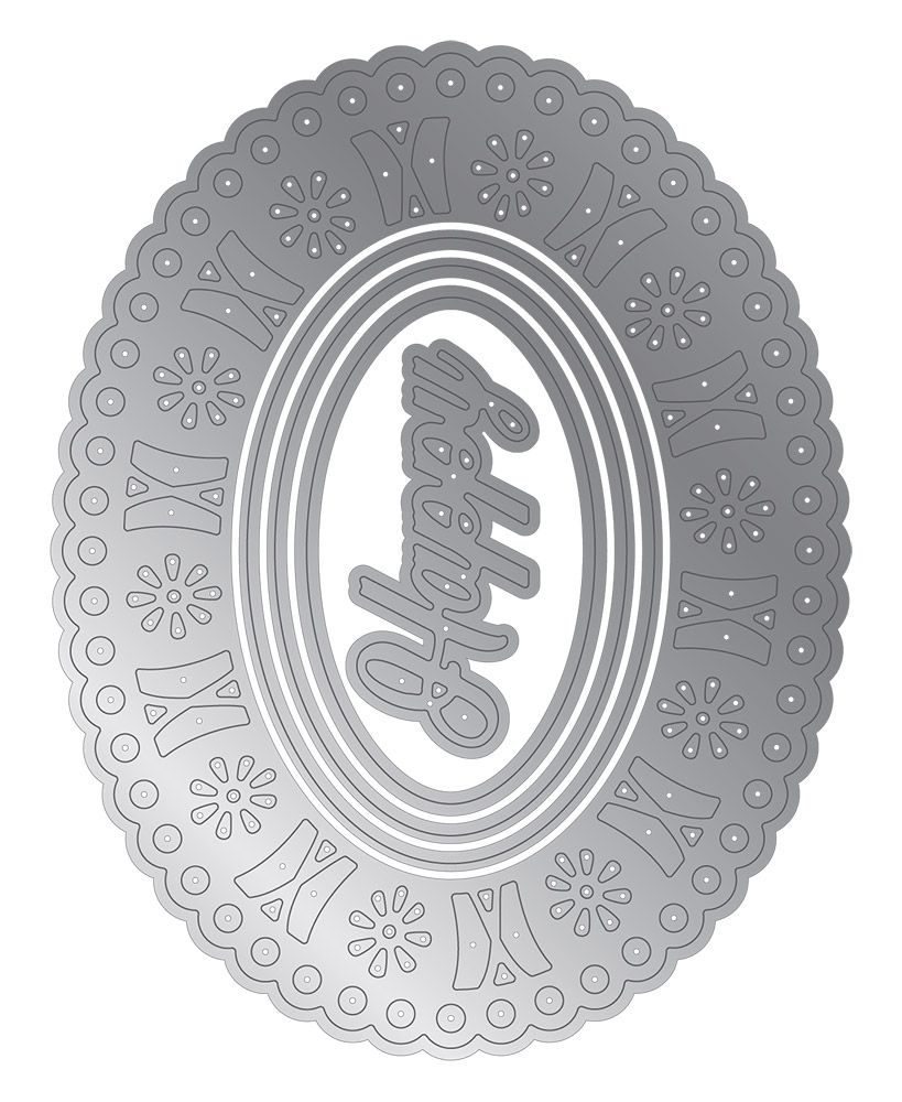 Gemini - Elements - Oval Ribbon Frame