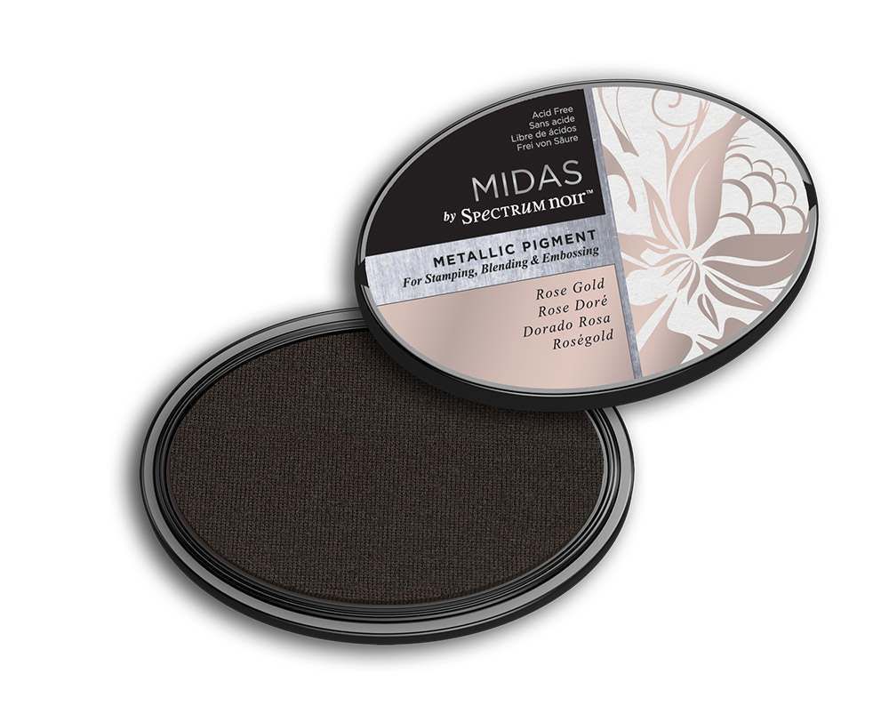 Midas by Spectrum Noir Metallic Pigment Inkpad - Rose Gold