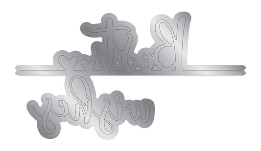 Gemini - Metal Die - Expressions - Best wishes