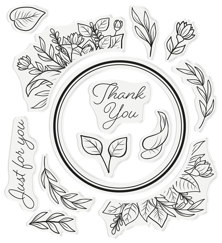 Natures Garden Woodland Friends Stamp & Die - Flourishing Floral Frame