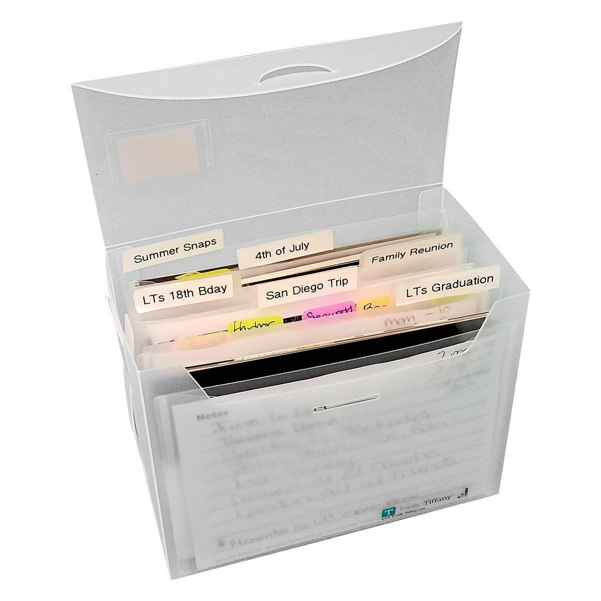 4" x 6" Fab File w/6 file folders, notecards & labels