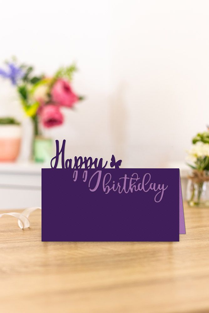 Gemini - Metal Die - Expressions - Happy Birthday