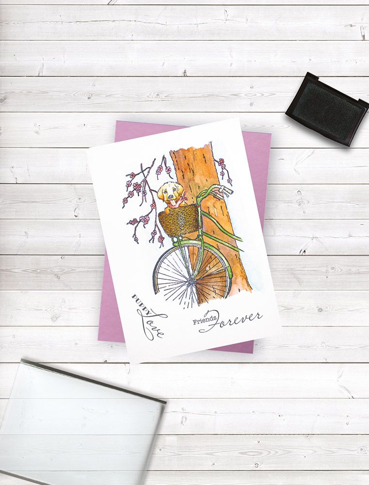 Crafters Companion Photopolymer Stamp - Puppy Love