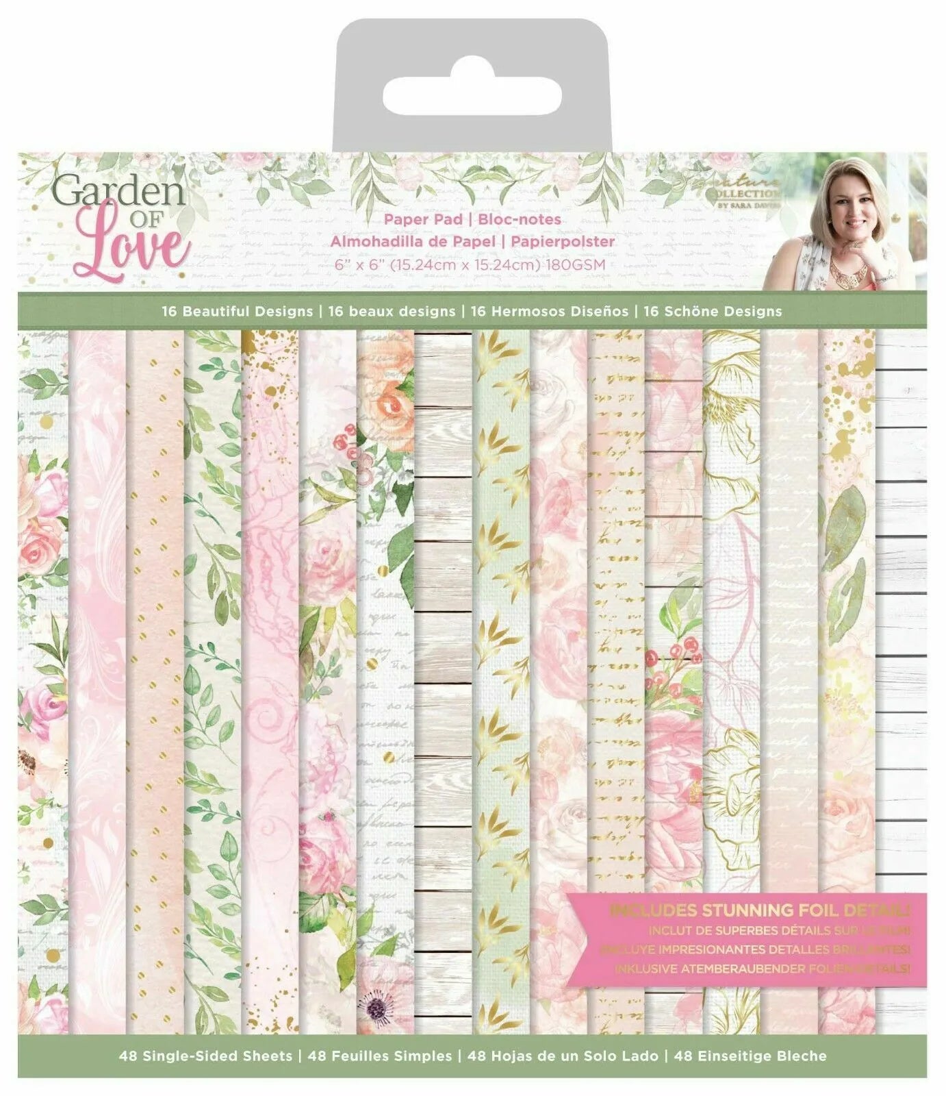 Sara Signature 6x6 Paper Pad - Garden of Love