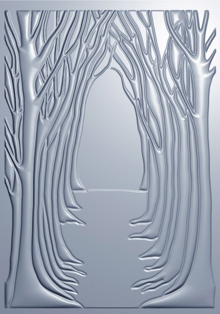 Sara Signature The Snow Queen 3D Embossing Folder - Enchanted Forest