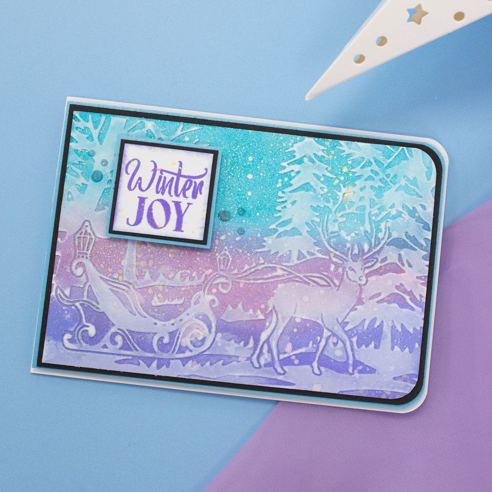Sara Signature The Snow Queen 2D Embossing Folder - Winter Journey