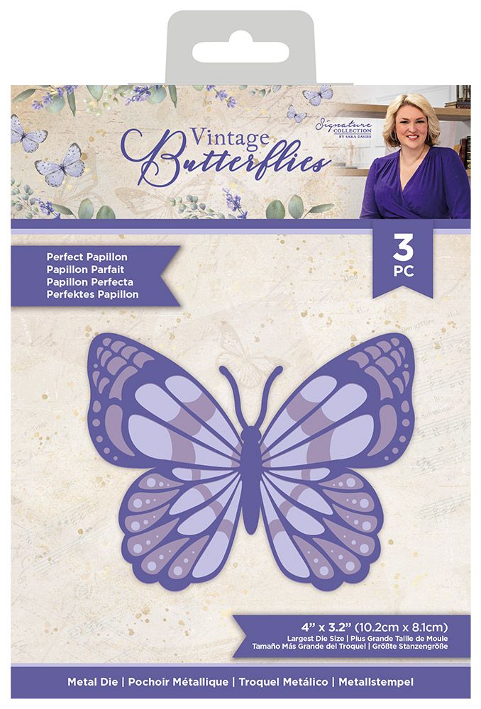 Sara Signature - Vintage Butterflies - Metal Die - Perfect Papillon