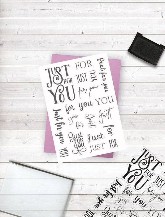 Crafters Companion Photopolymer Stamp - Just For You