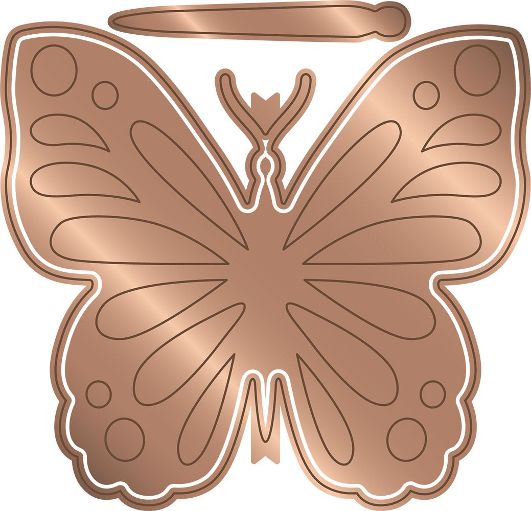Gemini - Multi Media Die - Majestic Butterfly