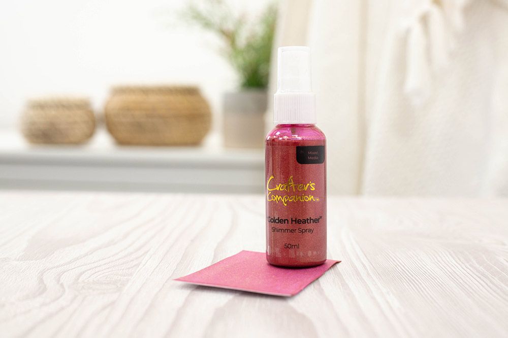 Crafters Companion Shimmer Spray - Golden Heather