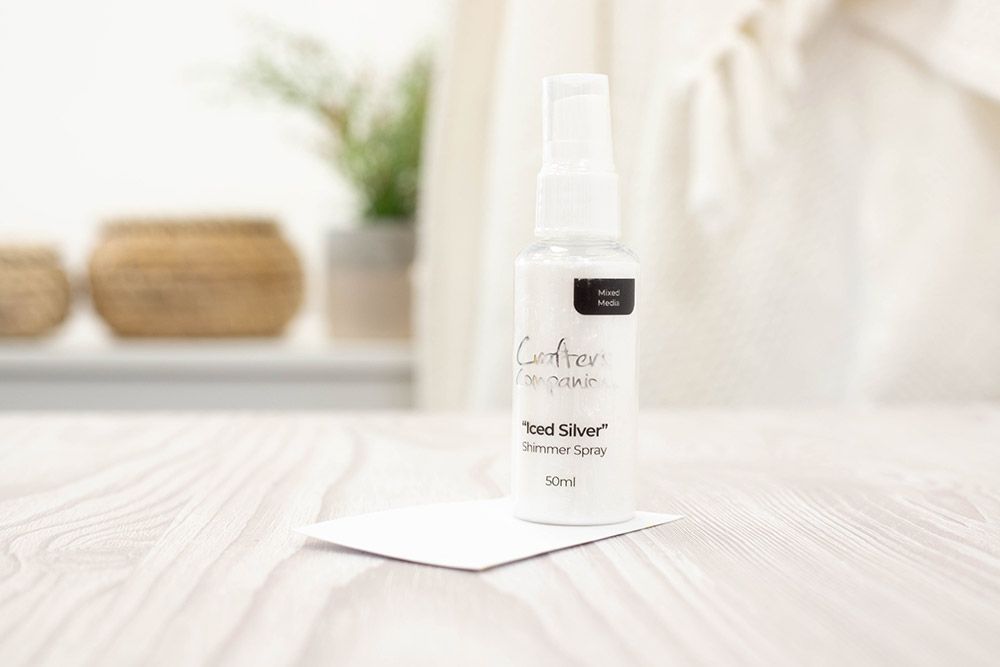 Crafters Companion Shimmer Spray - Iced Silver