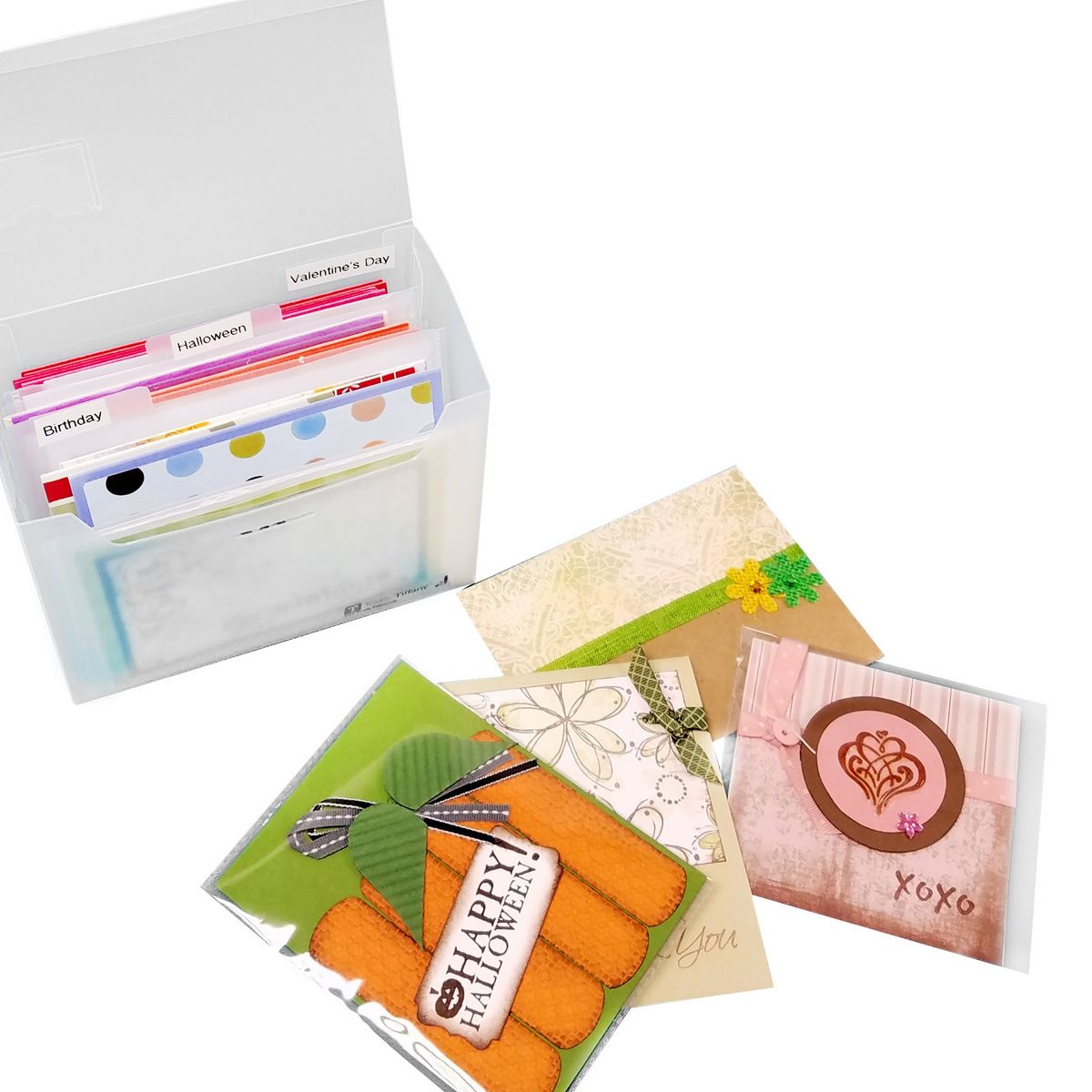 4" x 6" Fab File w/6 file folders, notecards & labels