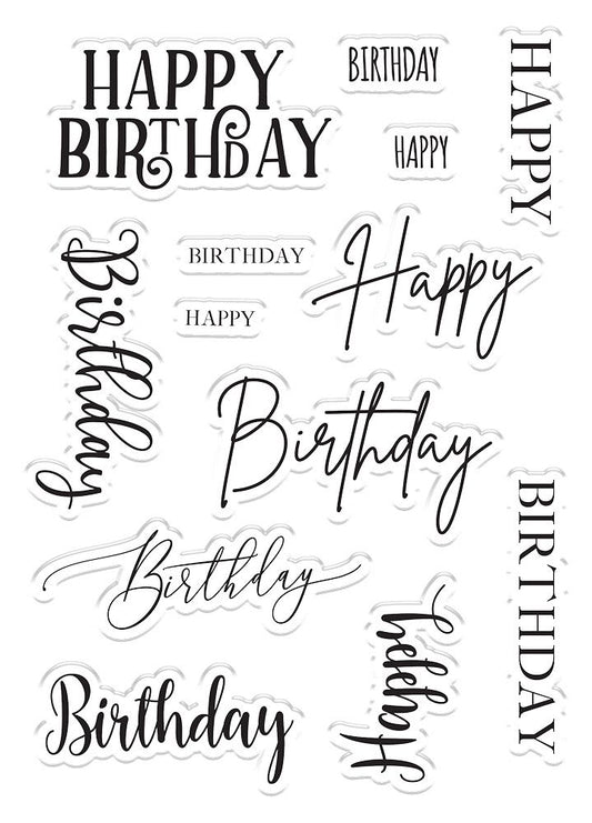 Crafters Companion Photopolymer Stamp - Happy Birthday