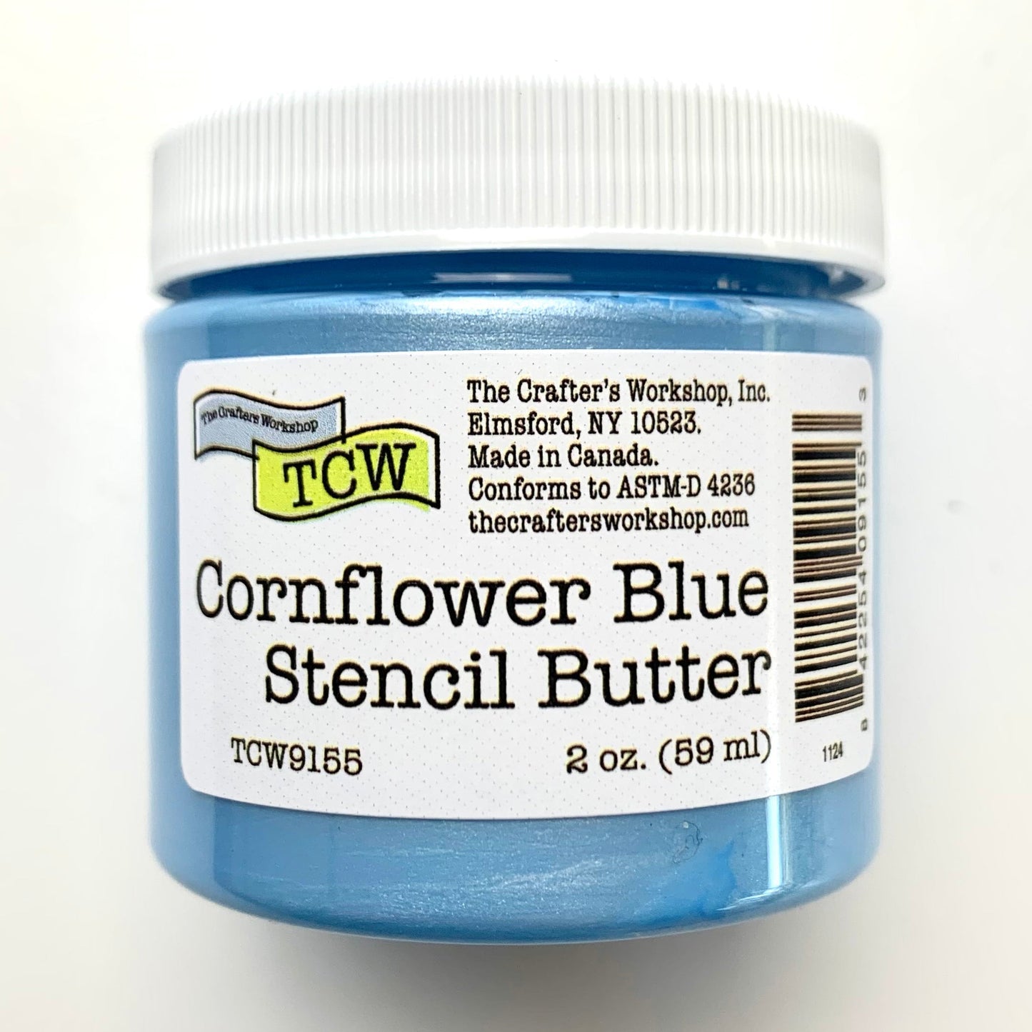The Crafters Workshop (TCW) Stencil Butter 2 oz - Cornflower Blue