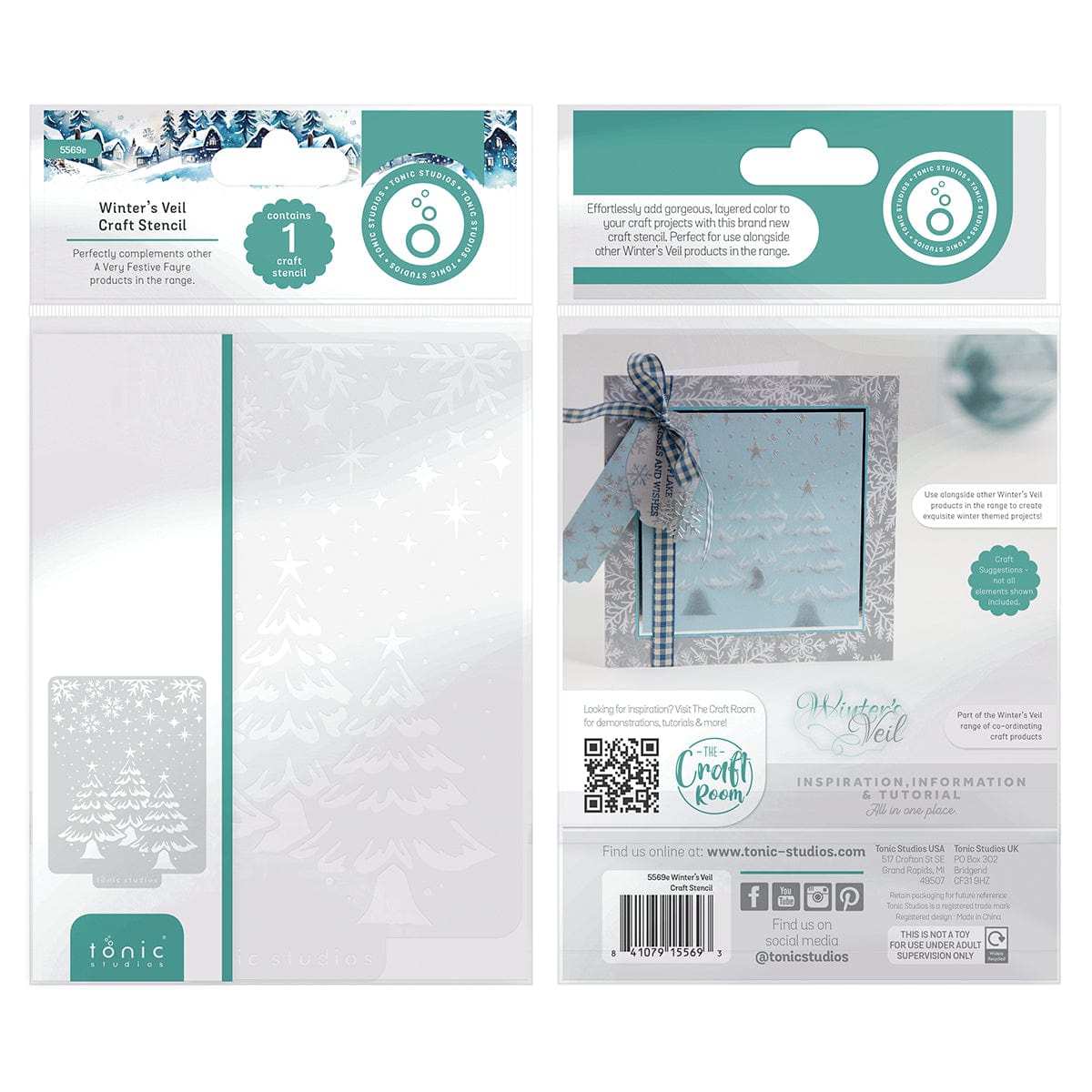 Winter's Veil Three Tree Stencil Set