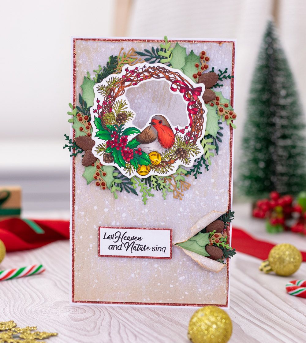 Tis the Season Stamp & Die - Heaven and Nature Sing