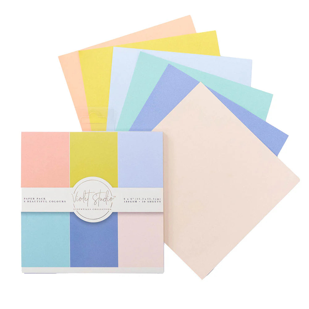 Violet Studio - 6x6" Double Sided Paper Pad - Pastels