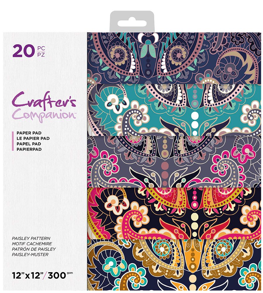 12"x12" Paper pad - Paisley Pattern