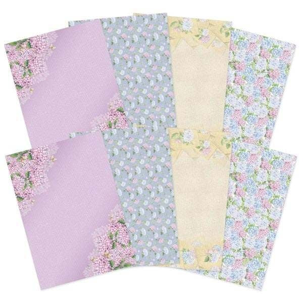 Hunkydory Forever Florals - Hydrangea Printed Parchment