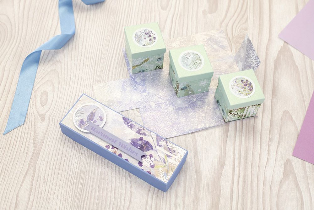 Crafters Companion 12x12 Card Pad - Frosted Blues