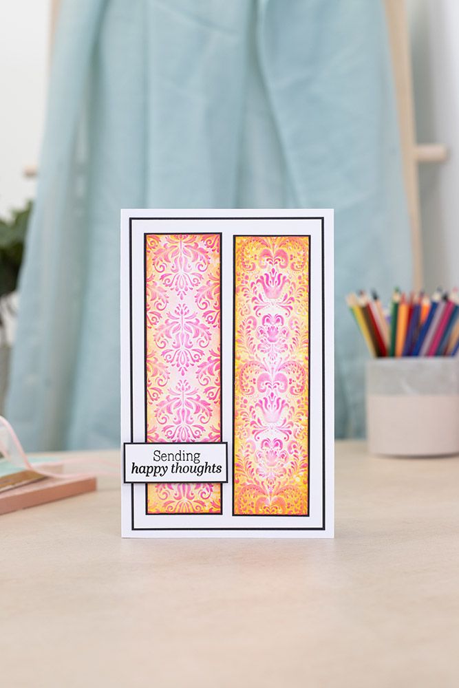Gemini Floral Panel 3D Embossing Folder - Classic Damask